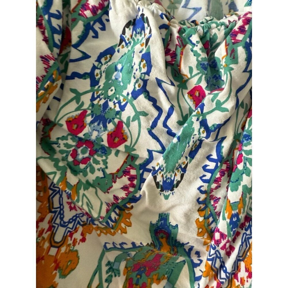 Christian Siriano women’s size medium abstract colorful blouse - Picture 4 of 7